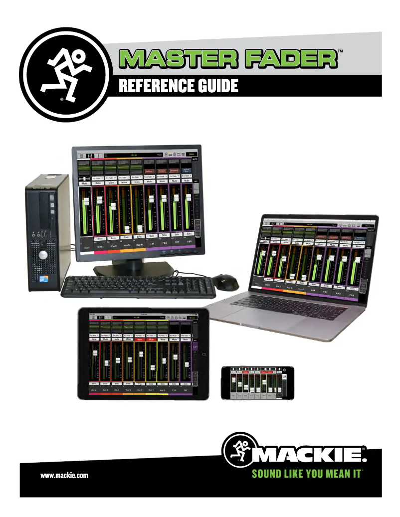 Image de la première page du manuel de l'appareil Master Fader Control App
