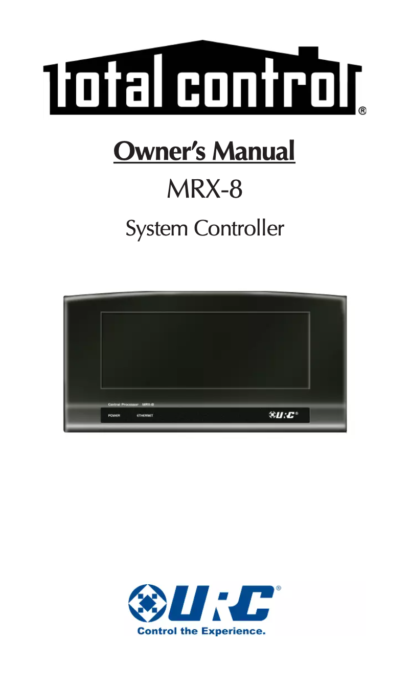 Página 1 del manual Manual de usuario Universal Remote Control MRX-15