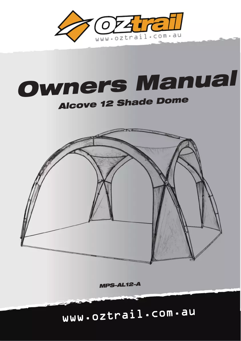 Page 1 de la notice Manuel utilisateur OZtrail Alcove 12