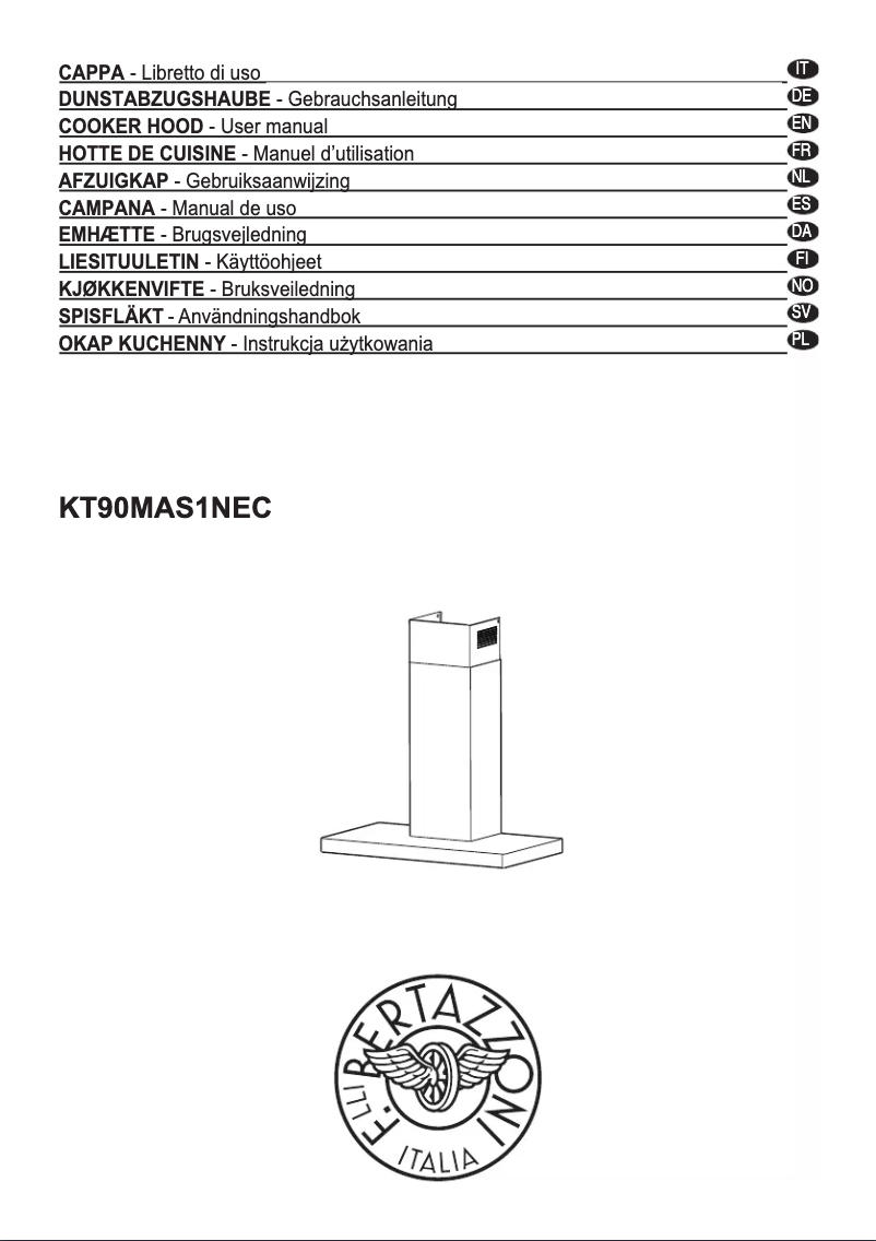Page n°1 - Manuel utilisateur Bertazzoni KT90MAS1NEC