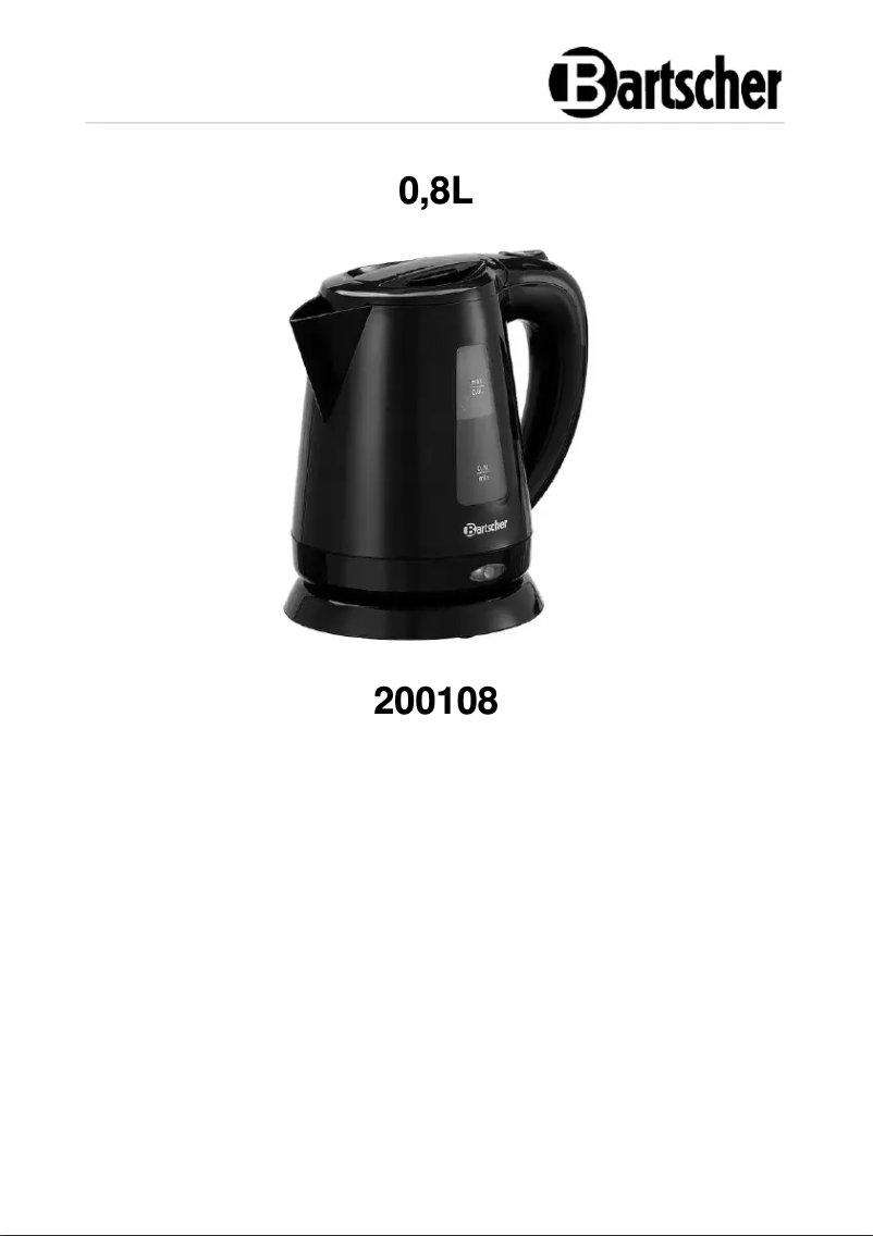 Página 1 del manual Manual de usuario Bartscher 200108