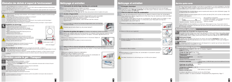 Page 1 de la notice Guide d'installation Bosch WTY87641CH