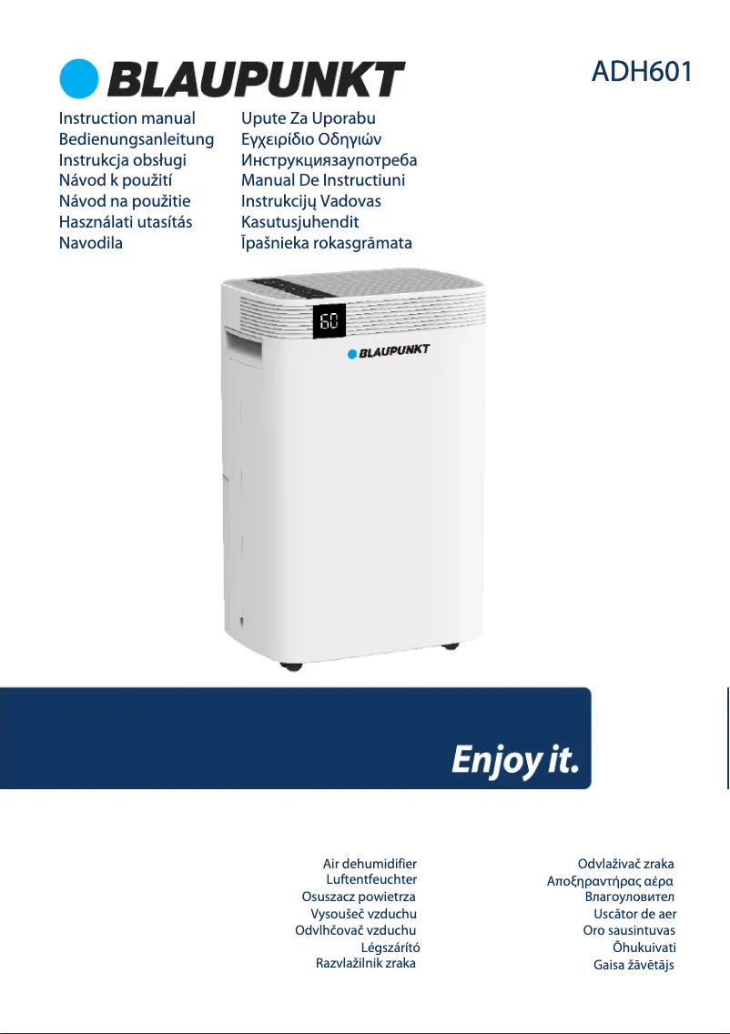 Page n°1 - Manuel utilisateur Blaupunkt ADH601