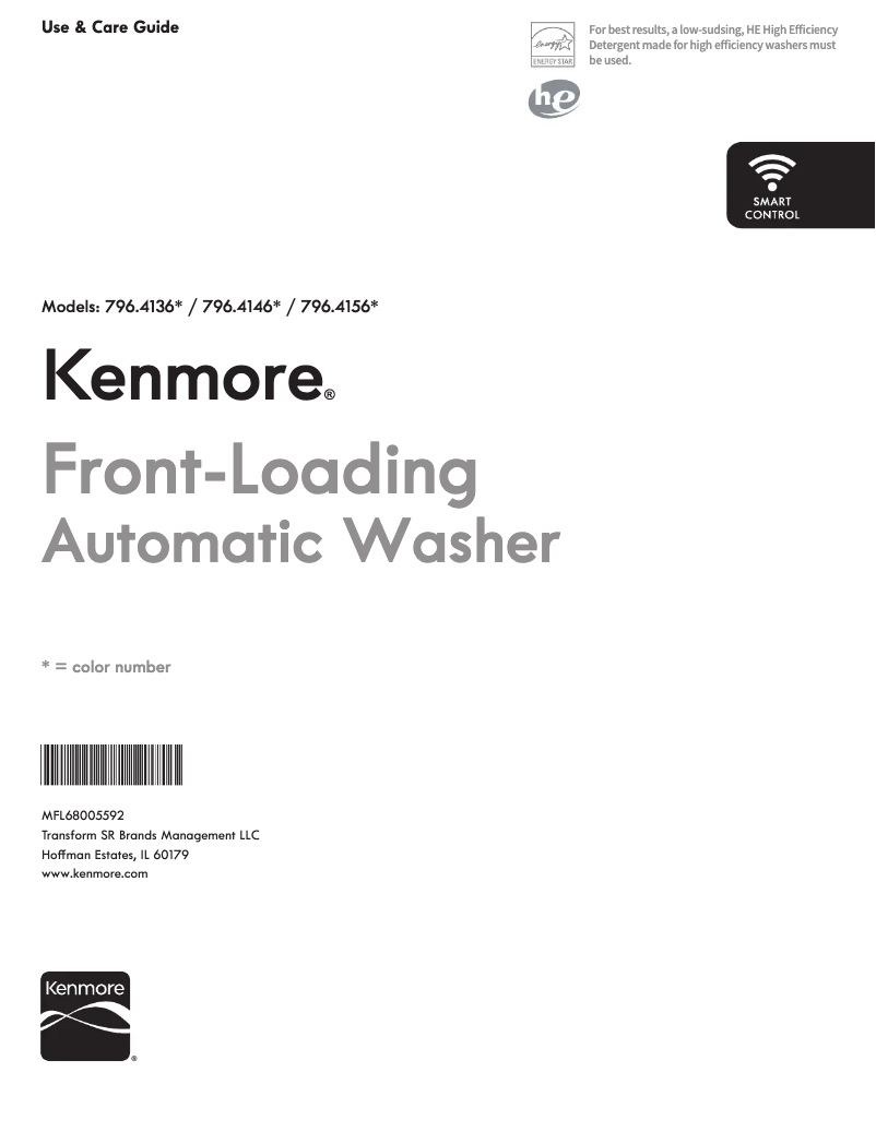 Page 1 de la notice Manuel utilisateur Kenmore 41562