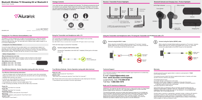 Image de la première page du manuel de l'appareil ABCTWSKIT