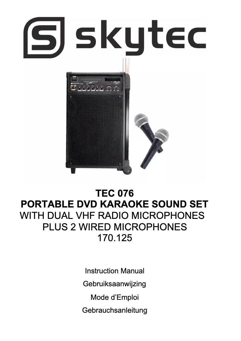 Image de la première page du manuel de l'appareil TEC 076