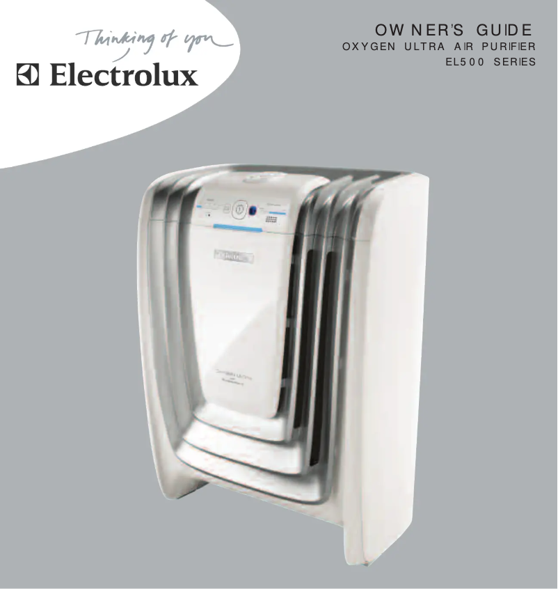 Page n°1 - Manuel utilisateur Electrolux Oxygen Ultra EL500AZ