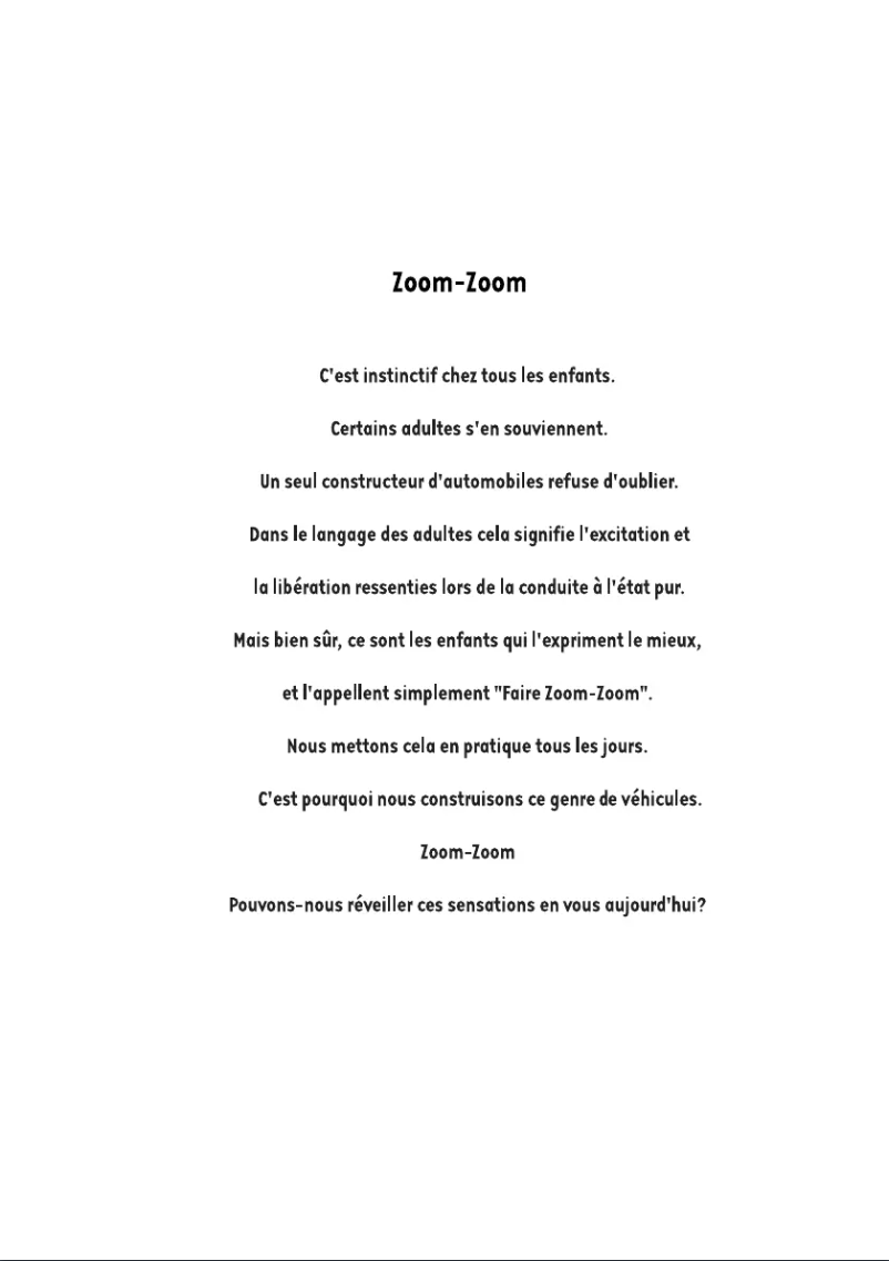 Page 1 de la notice Manuel utilisateur Mazda RX-8 (2007)