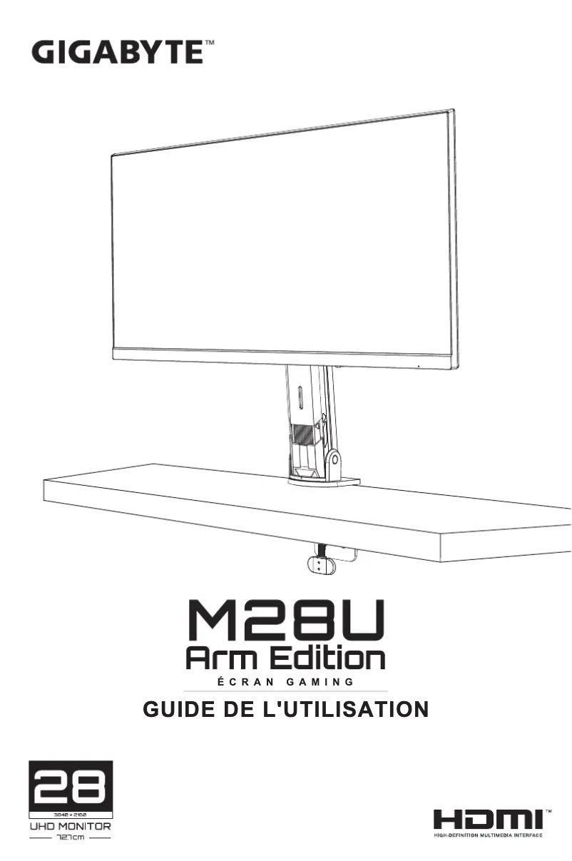 Page n°1 - Manuel utilisateur Gigabyte M28U