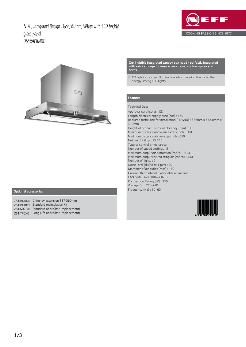 Image de la première page du manuel de l'appareil D64XAF8N0B