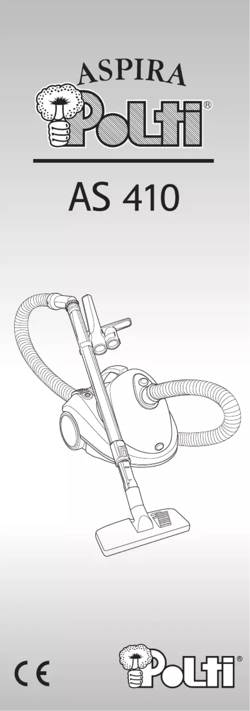 Page 1 de la notice Manuel utilisateur Polti Aspira AS 410