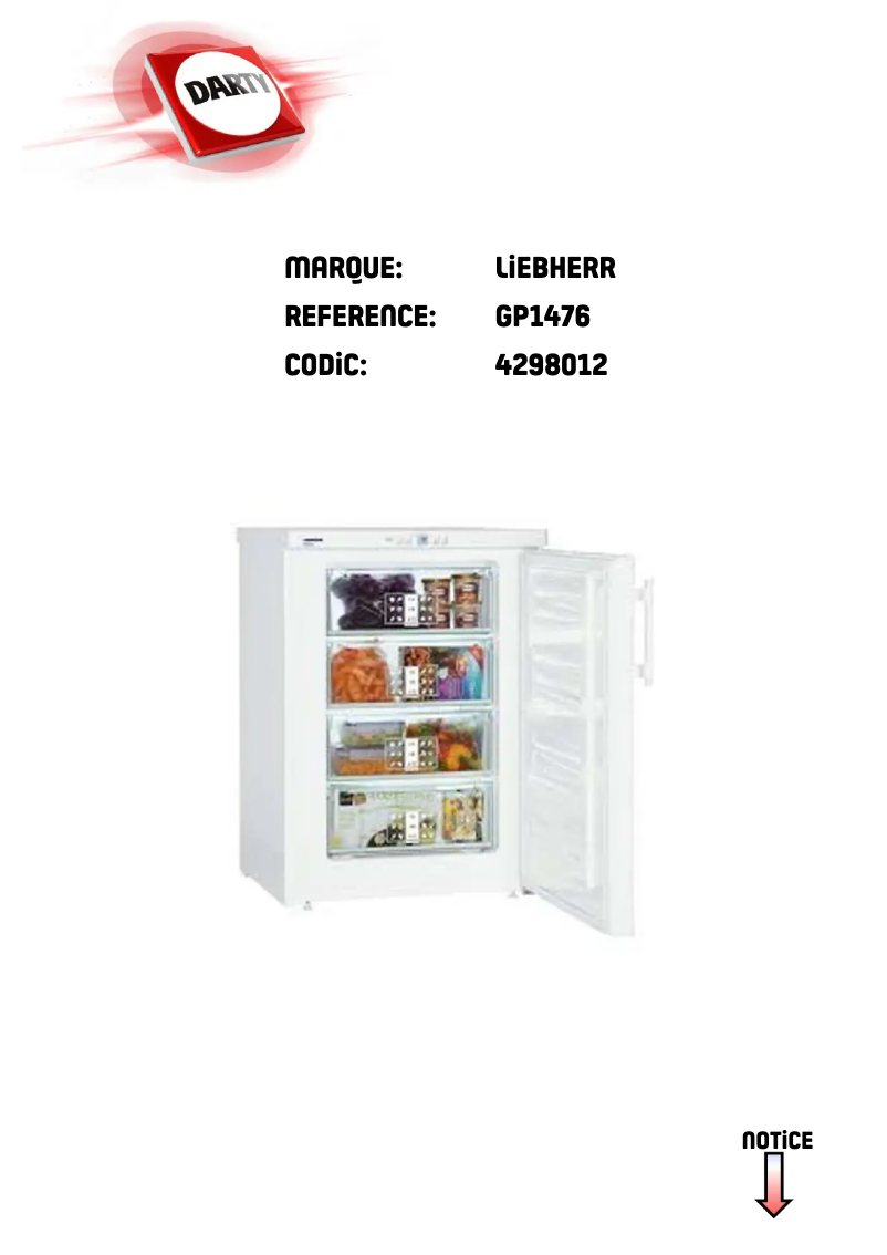 Page n°1 - Manuel utilisateur Liebherr GP1476