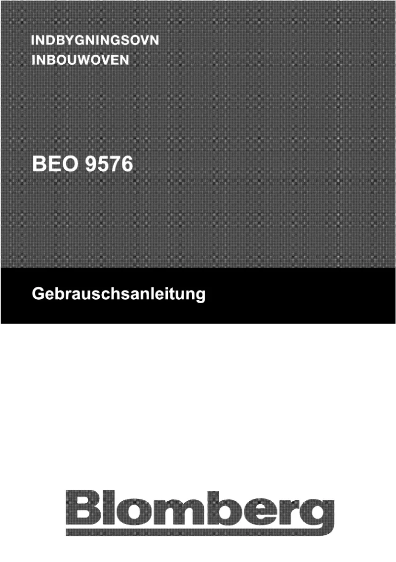 Page 1 de la notice Manuel utilisateur Blomberg BEO9576X