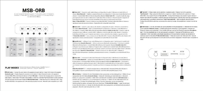 Page 1 de la notice Manuel utilisateur Mars Gaming MSB-ORB