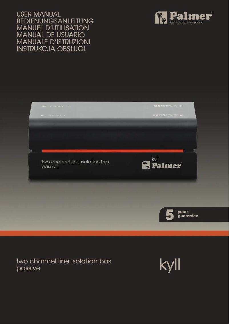 Image de la première page du manuel de l'appareil Kyll