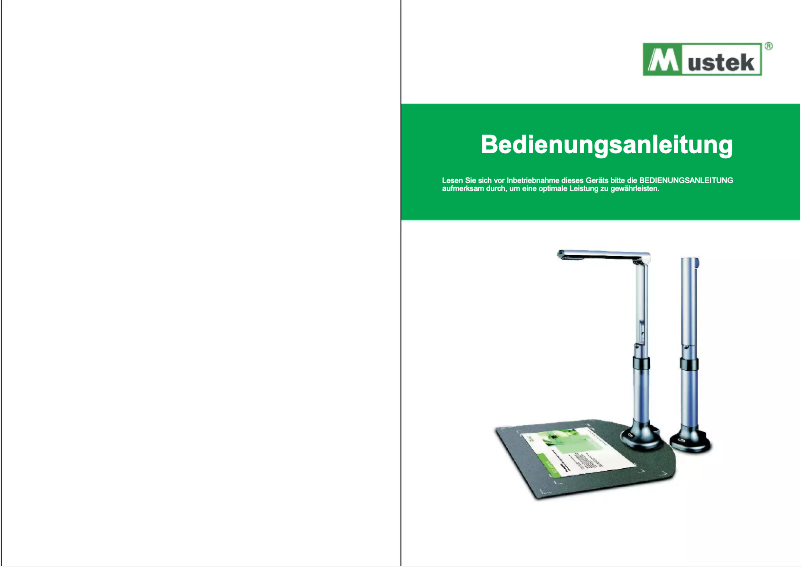 Page 1 de la notice Manuel utilisateur Mustek MCS 500 A3 Pro