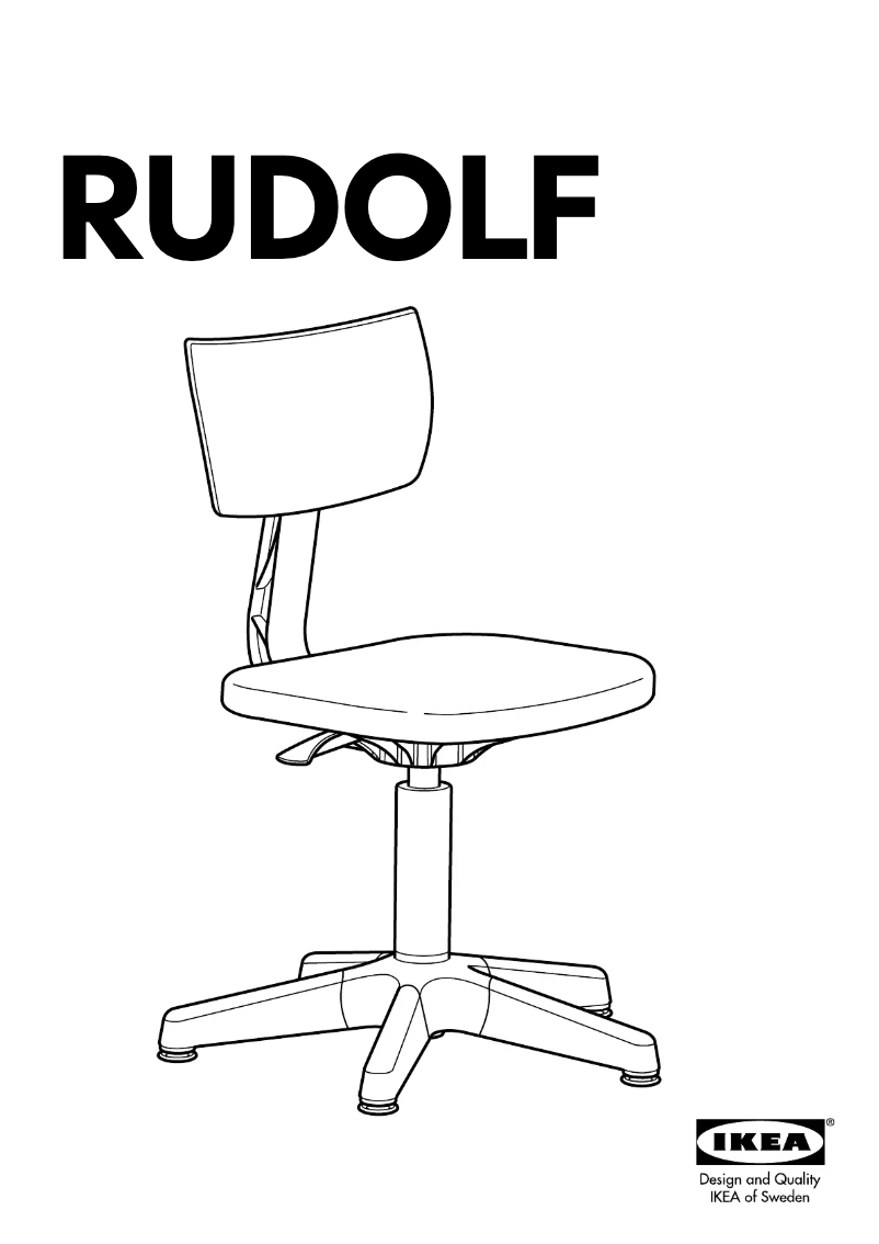 Page 1 de la notice Manuel utilisateur Ikea RUDOLF