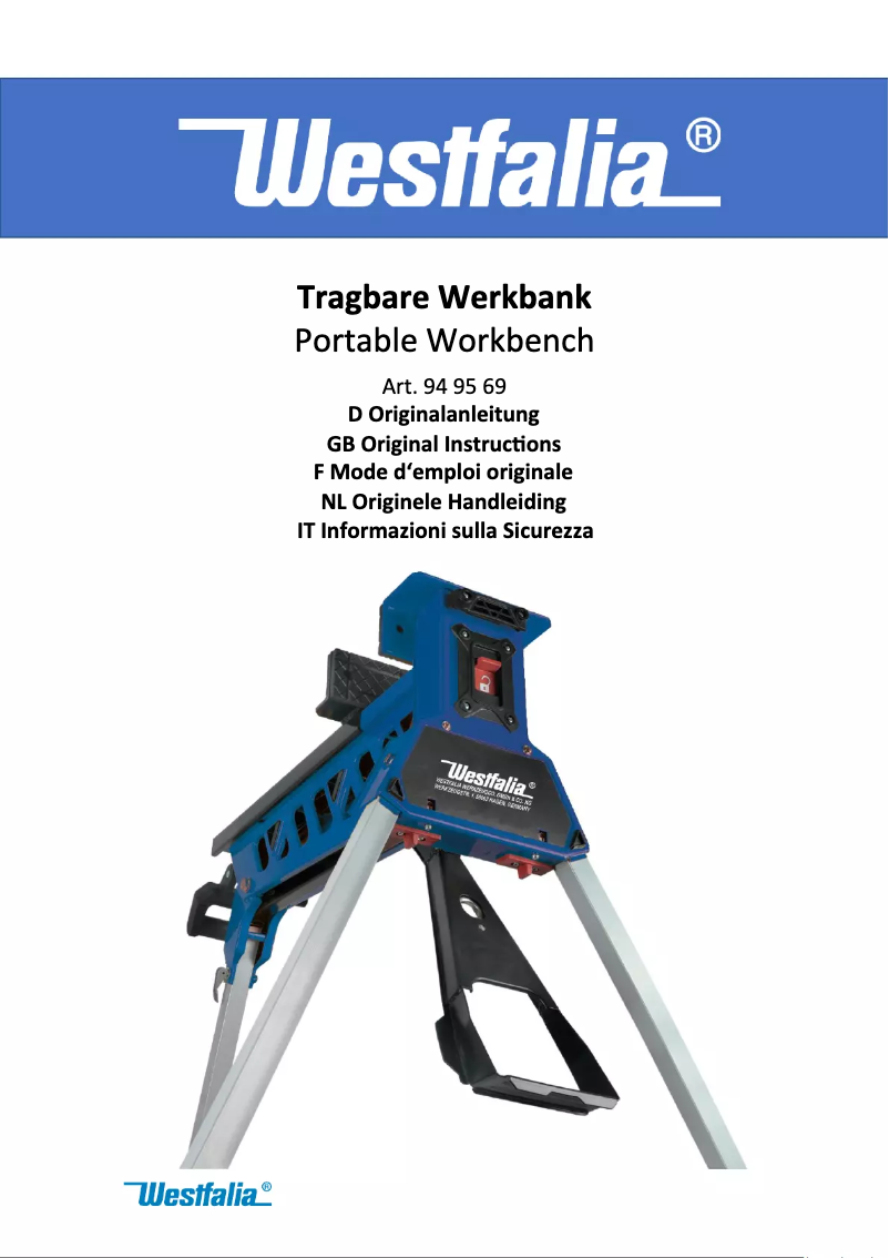 Image de la première page du manuel de l'appareil 949569