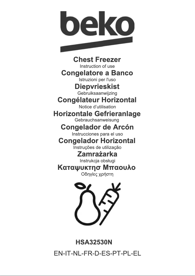 Page n°1 - Manuel utilisateur Beko HSA32530N