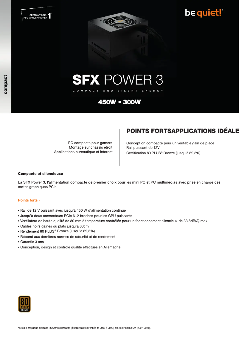 Image de la première page du manuel de l'appareil SFX Power 3