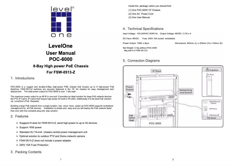 Image de la première page du manuel de l'appareil POC-6000