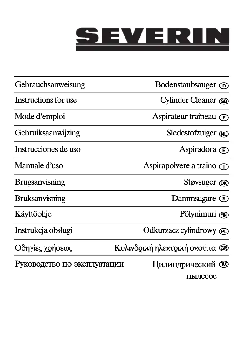 Page n°1 - Manuel utilisateur Severin BR 7933