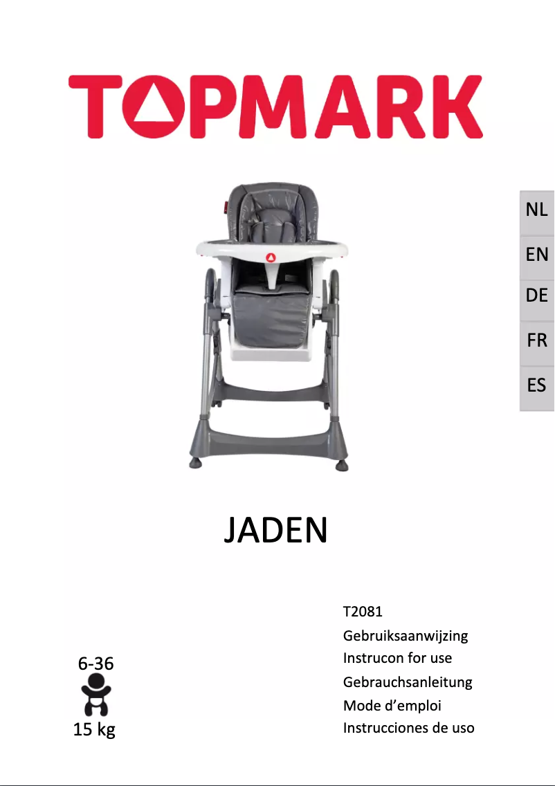 Image de la première page du manuel de l'appareil Jaden T2081