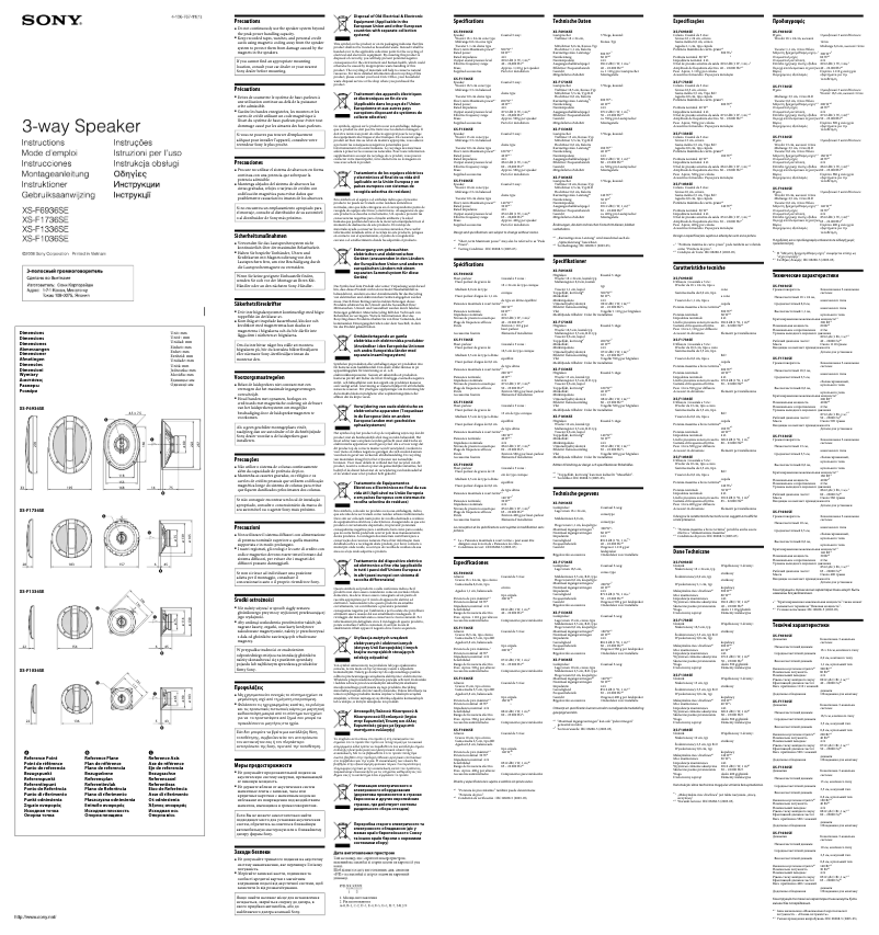 Image de la première page du manuel de l'appareil XS-F1736 SE