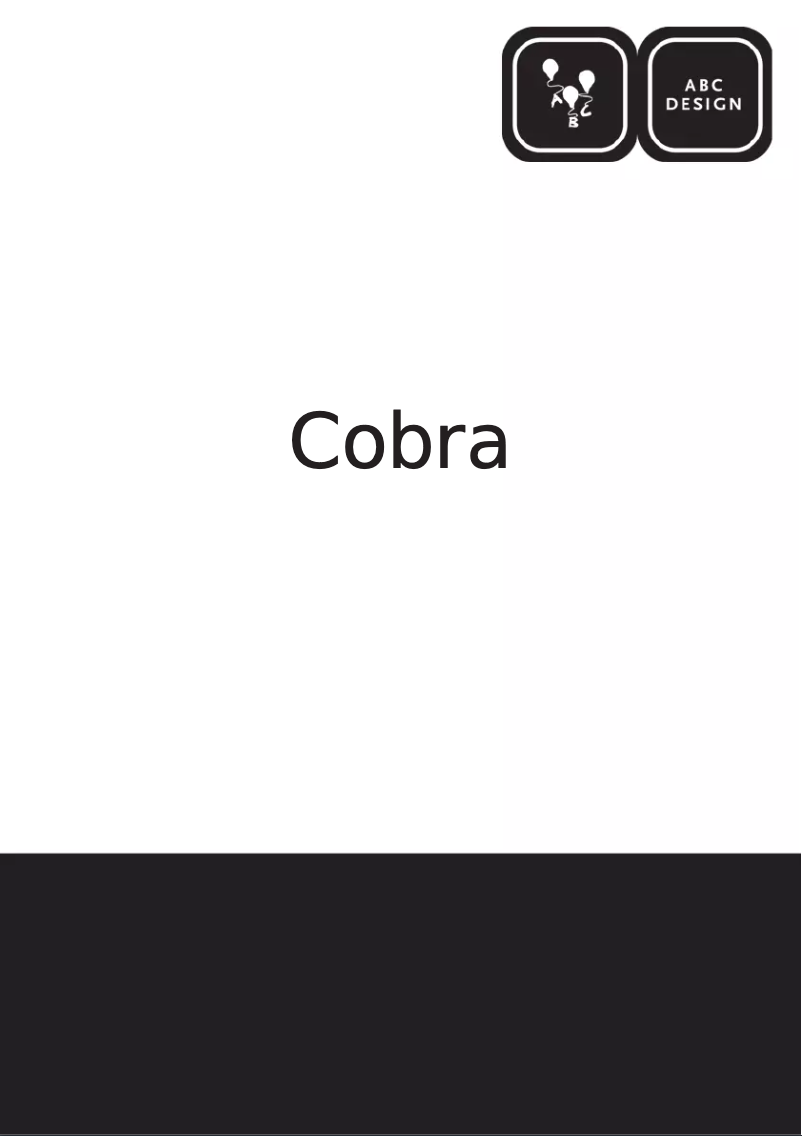 Page n°1 - Manuel utilisateur ABC Design Cobra
