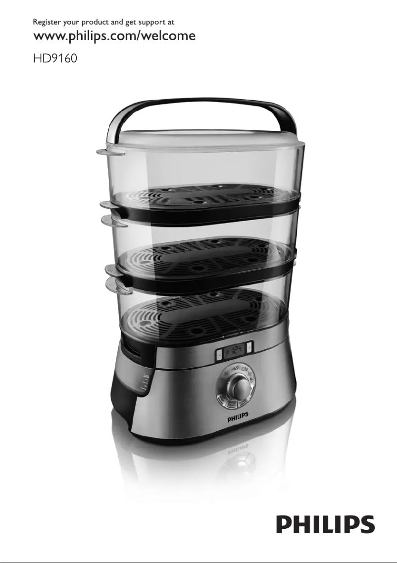 Page 1 de la notice Manuel utilisateur Philips Aluminium Collection HD9160