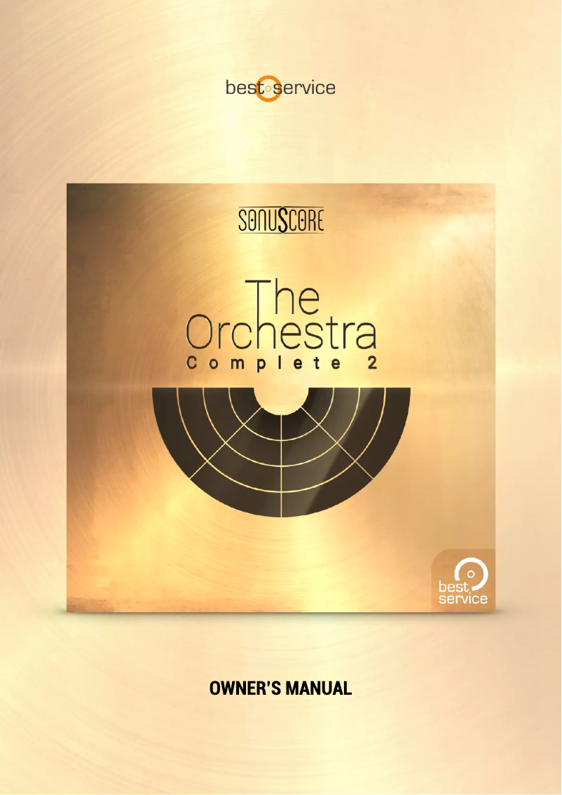 Page 1 de la notice Manuel utilisateur Best Service The Orchestra Complete 2