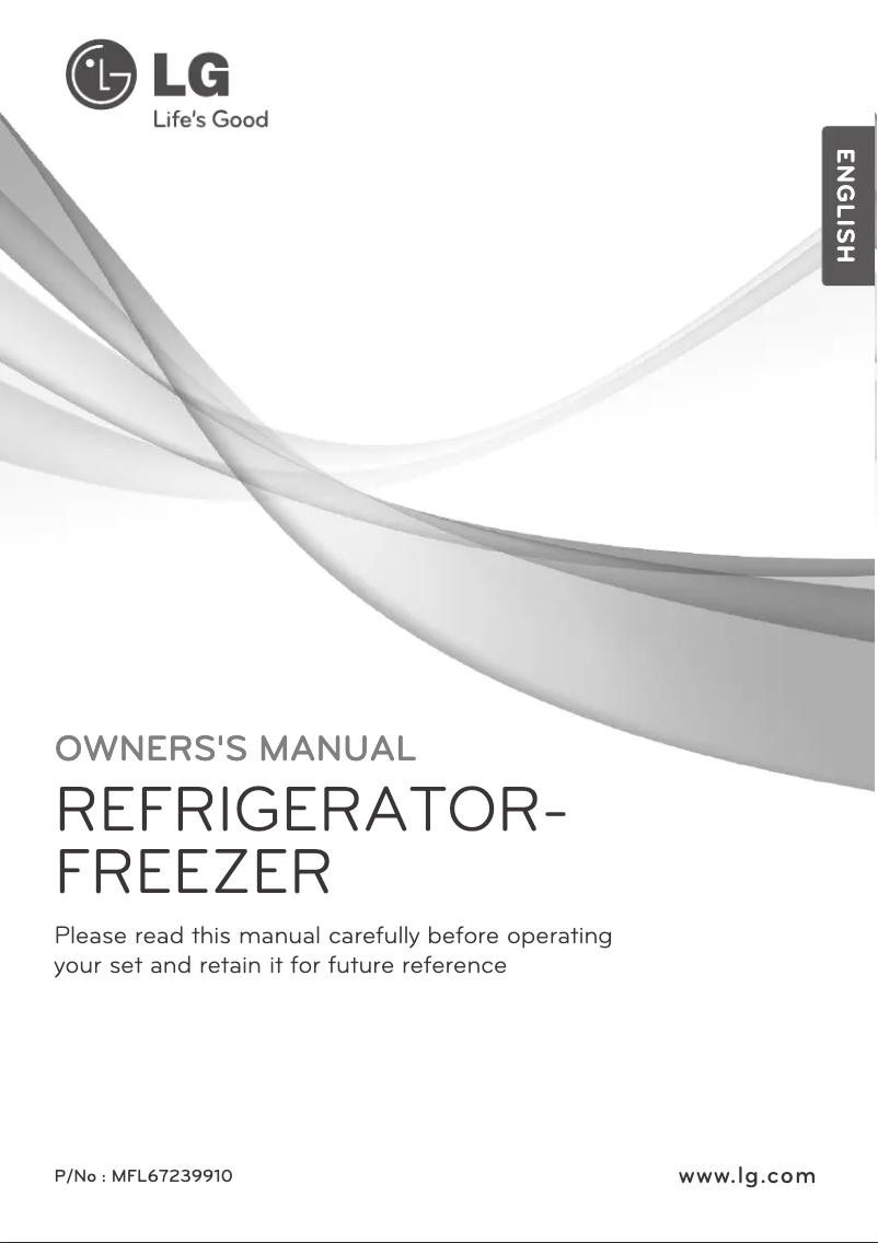 Page 1 de la notice Manuel utilisateur LG GR-B702GLCA