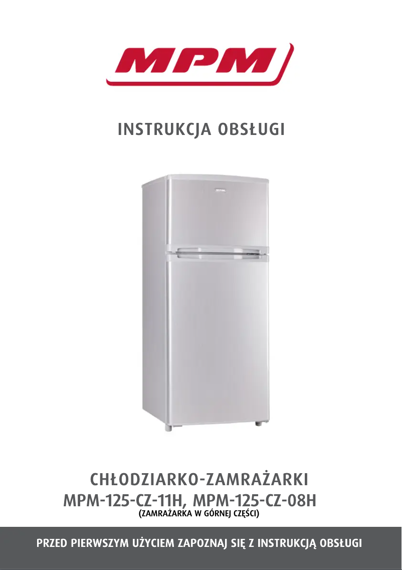 Page 1 de la notice Manuel utilisateur MPM MPM-125-CZ-11H
