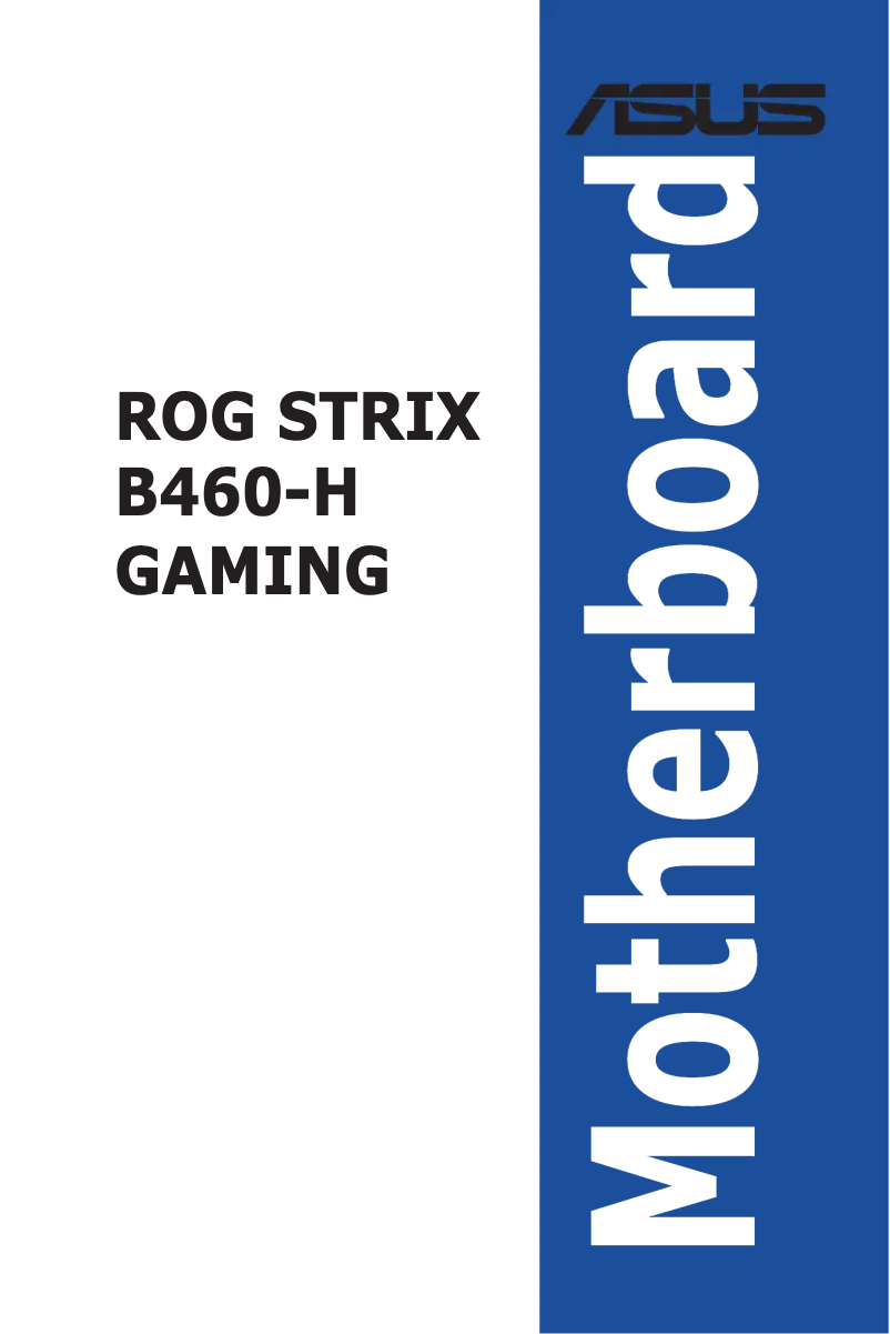 Page 1 de la notice Manuel utilisateur Asus ROG Strix B460-H