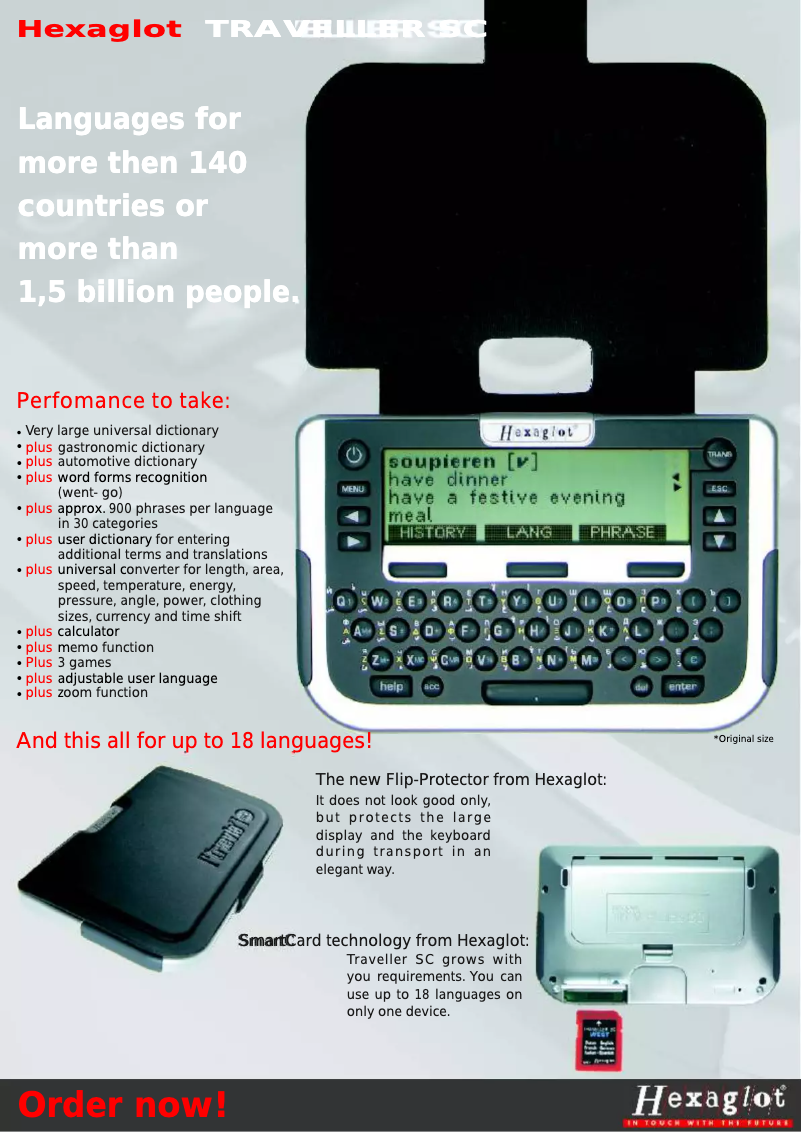 Page 1 de la notice Manuel utilisateur Hexaglot SmartCard Universal