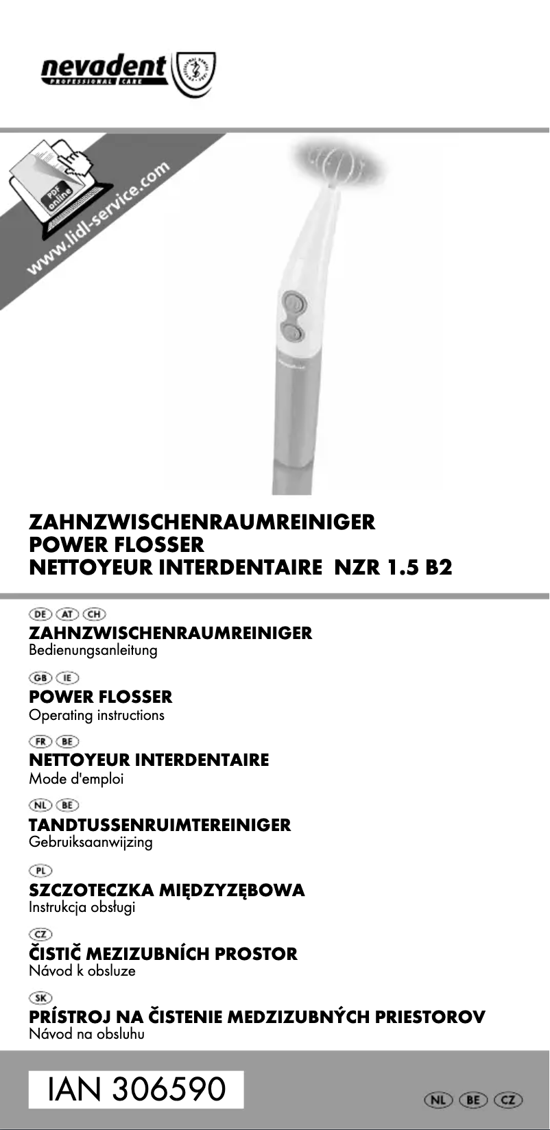 Page 1 de la notice Manuel utilisateur Nevadent NZR 1.5 B2