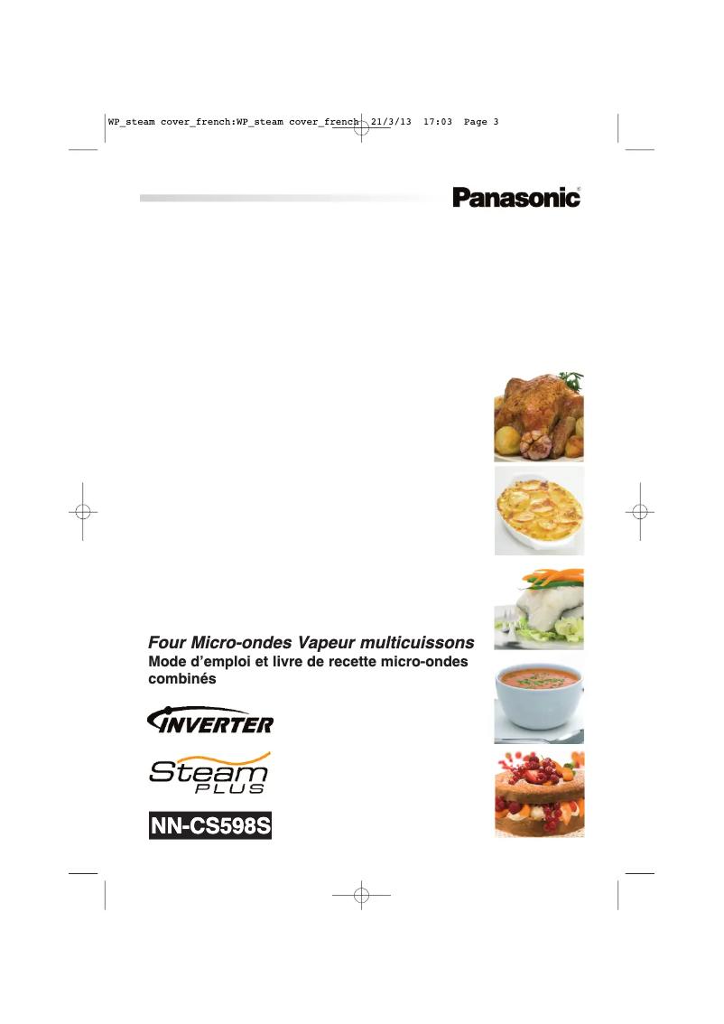 Page n°1 - Manuel utilisateur Panasonic NN-CS598
