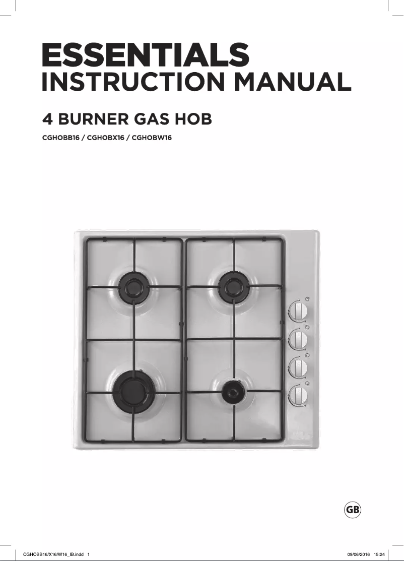 Page n°1 - Manuel utilisateur Currys Essentials CGHOBX16