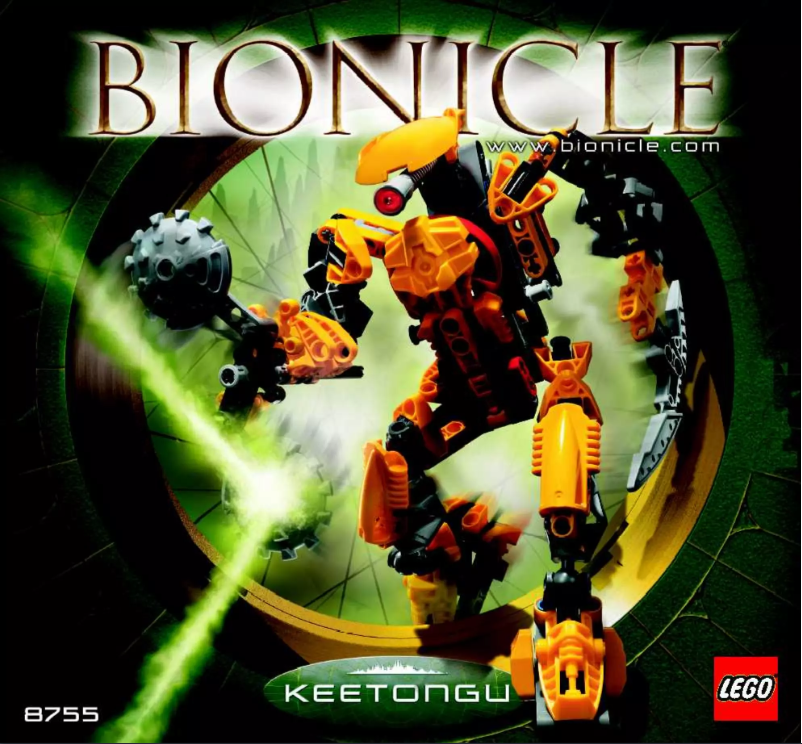 Page 1 de la notice Manuel utilisateur Lego Bionicle 8755