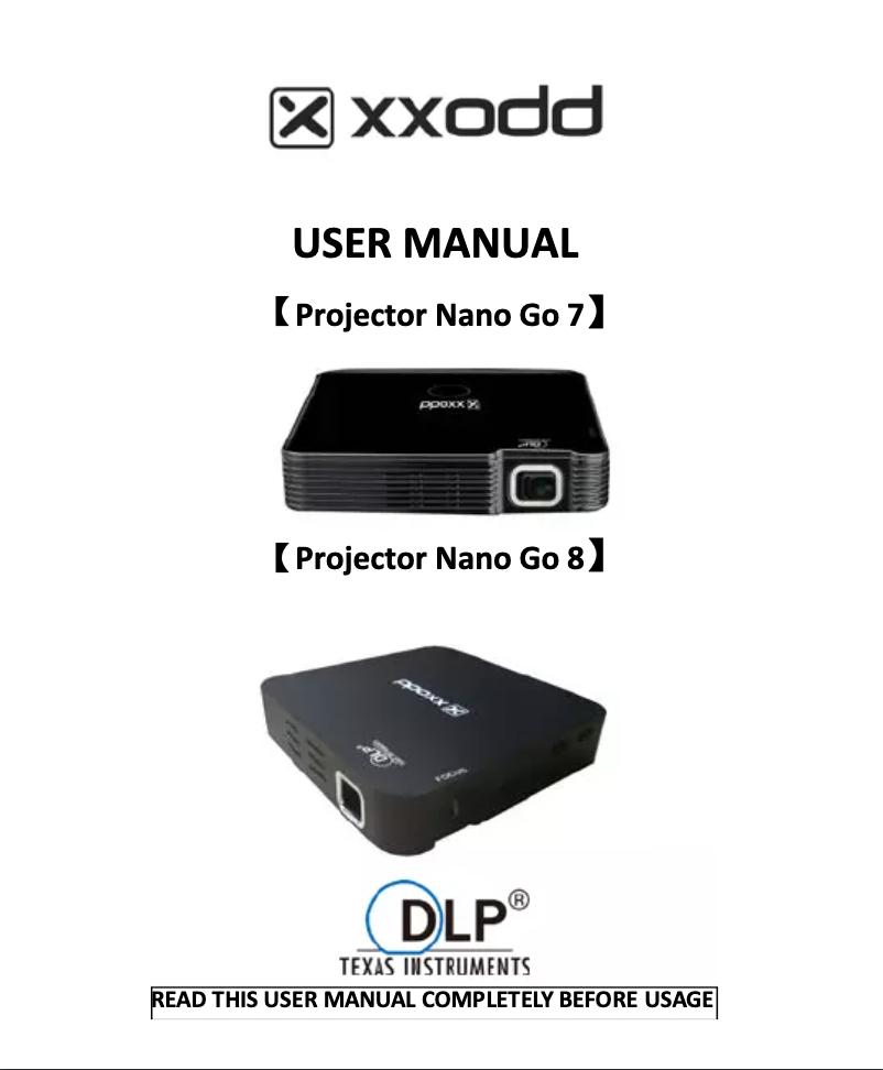 Image de la première page du manuel de l'appareil Nano Go 7