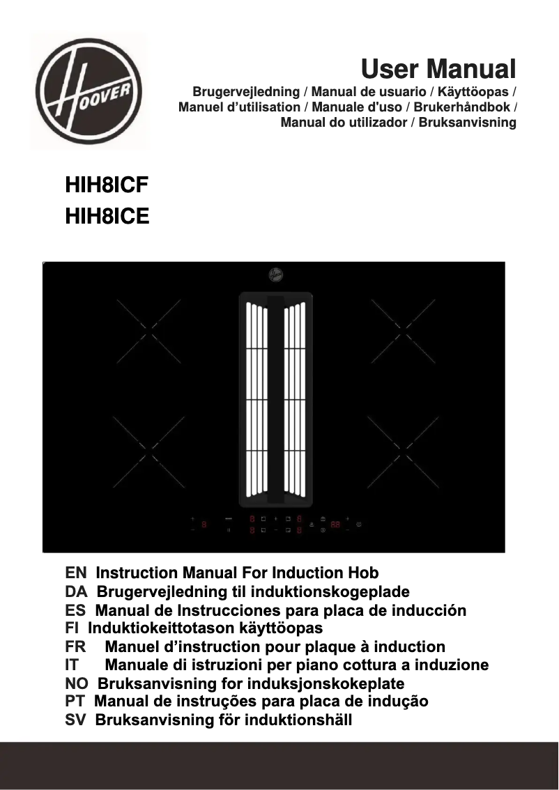 Page n°1 - Manuel utilisateur Hoover HIH8ICE