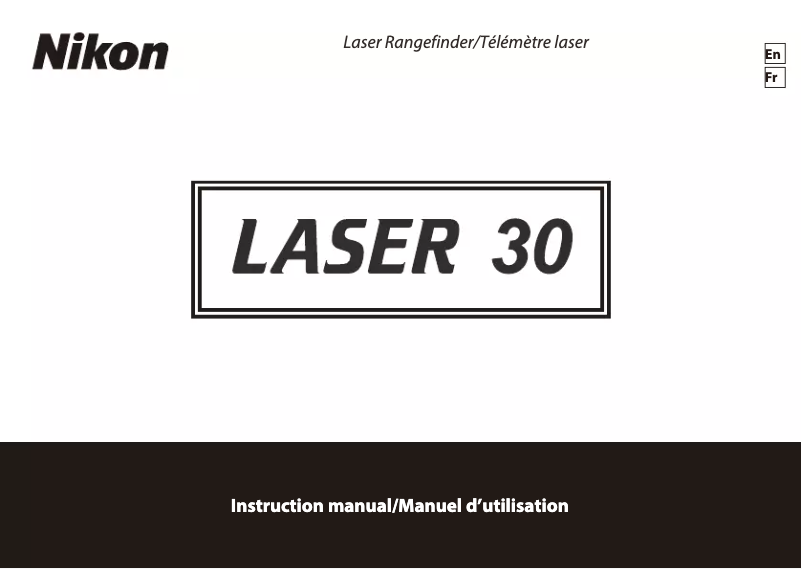 Page 1 de la notice Manuel utilisateur Nikon Laser 30