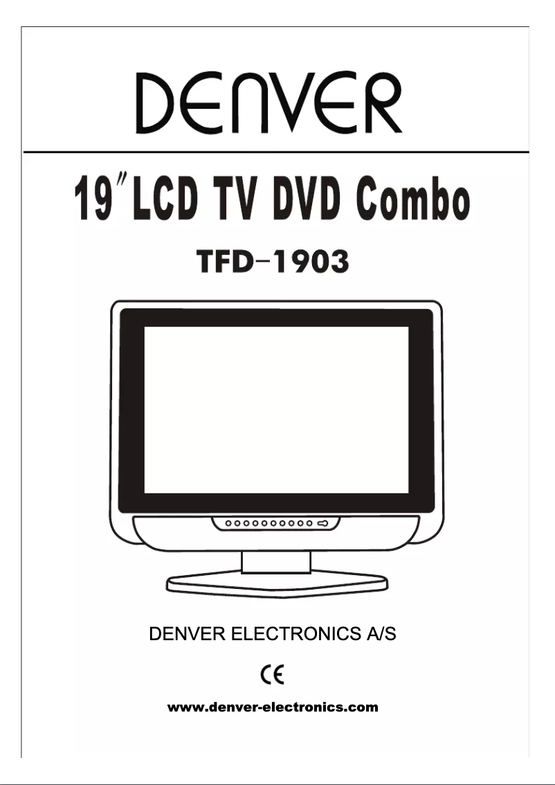 Página 1 del manual Manual de usuario Denver TFD-1903