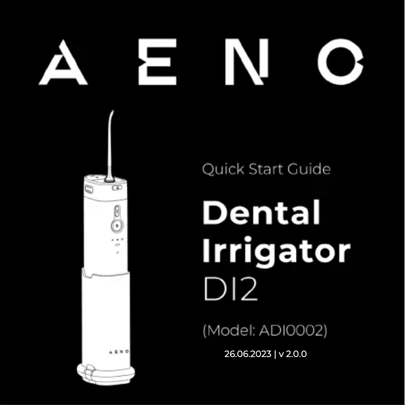 Page n°1 - Guide de démarrage rapide AENO DI2