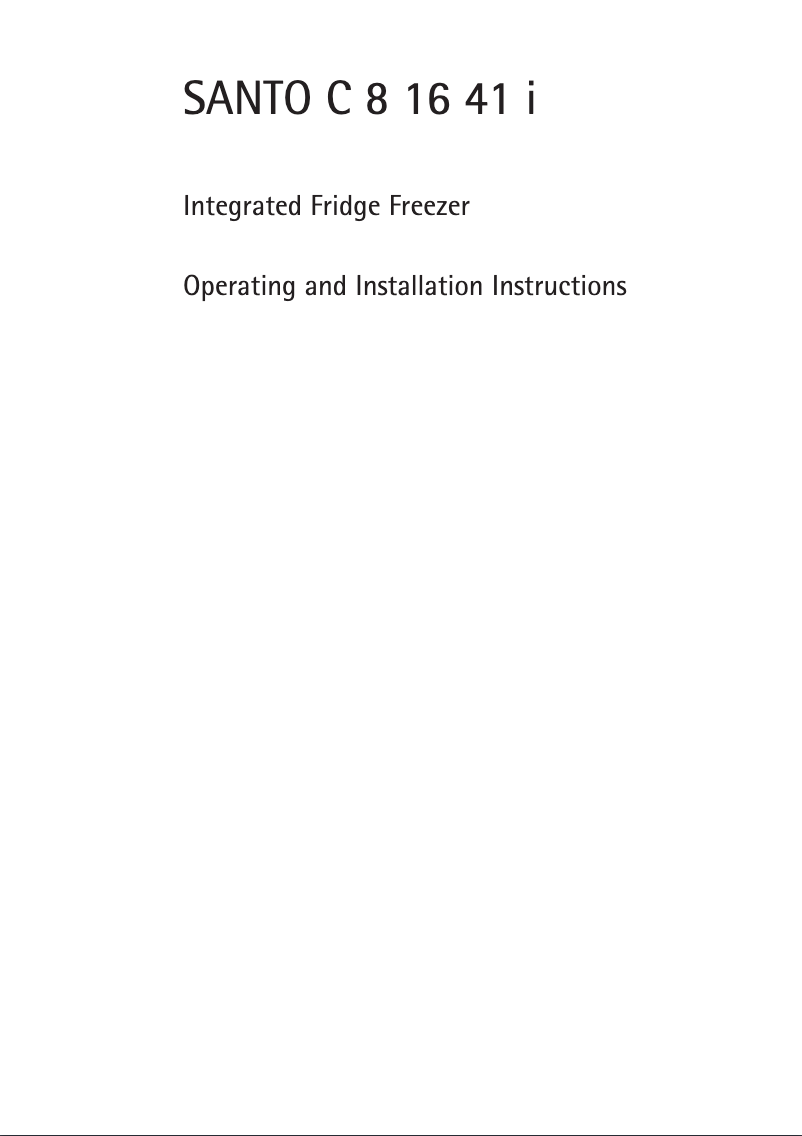 Página 1 del manual Manual de usuario AEG SC81641i