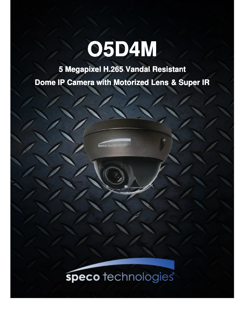 Page 1 de la notice Manuel utilisateur Speco Technologies O5D4M