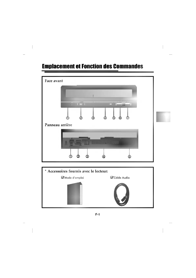 Page 1 de la notice Manuel utilisateur LG GCR-8521B