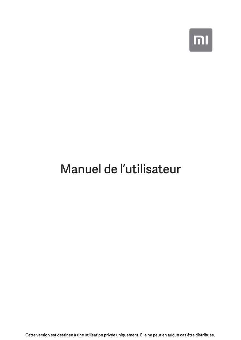 Image de la première page du manuel de l'appareil Mi 9T Pro
