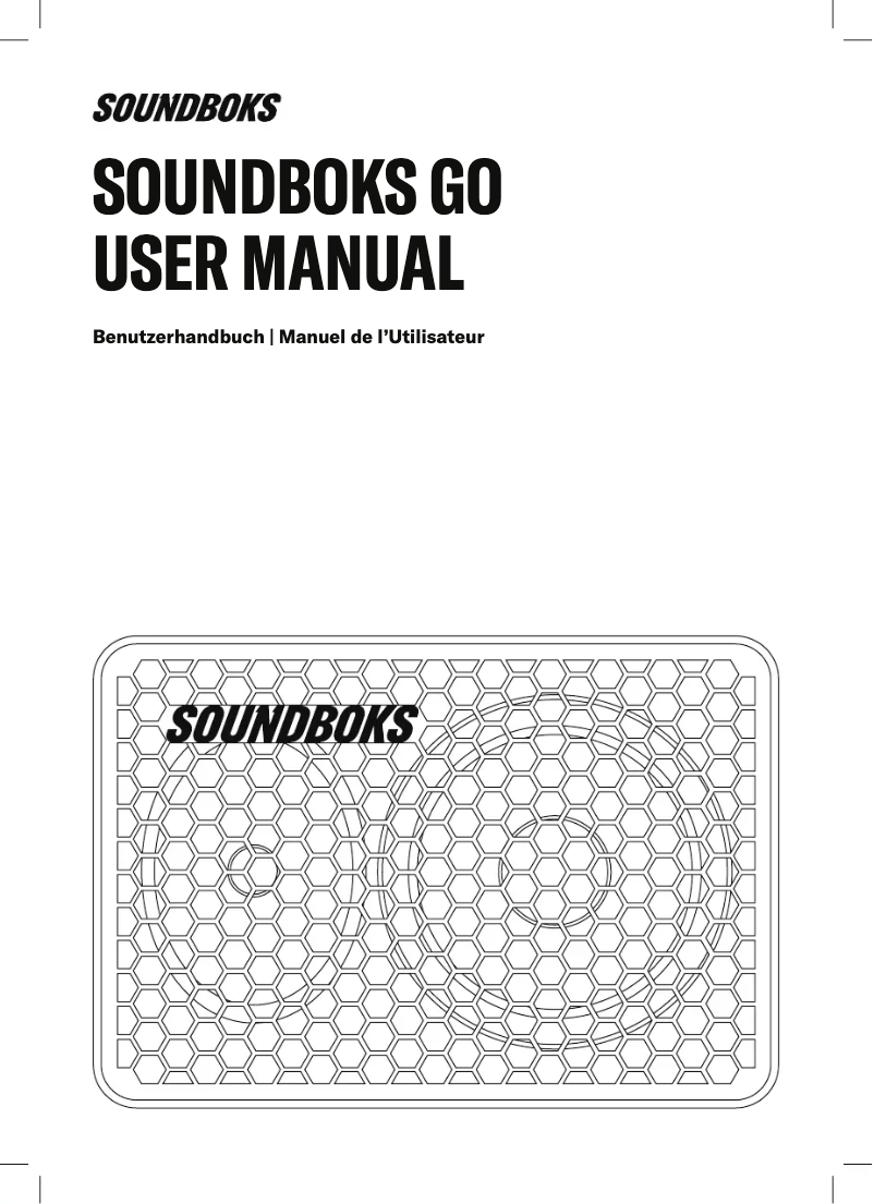 Page n°1 - Manuel utilisateur SOUNDBOKS Go