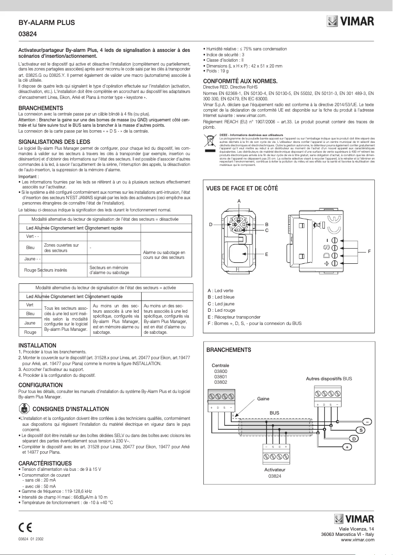 Page n°1 - Manuel utilisateur Vimar 31528.B